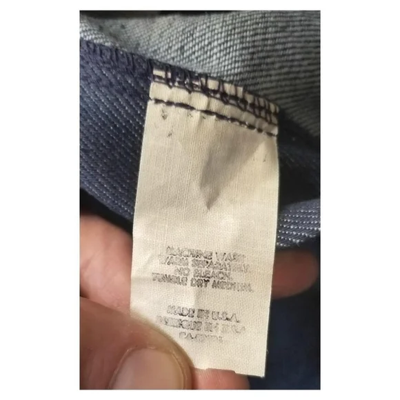 VINTAGE 80's DEADSTOCK DAKOTA BY 5 BROTHERS RAW DENIM JEANS- SIZE 42X32